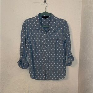Tommy Hilfiger Light Blue Polka Dot Shirt
